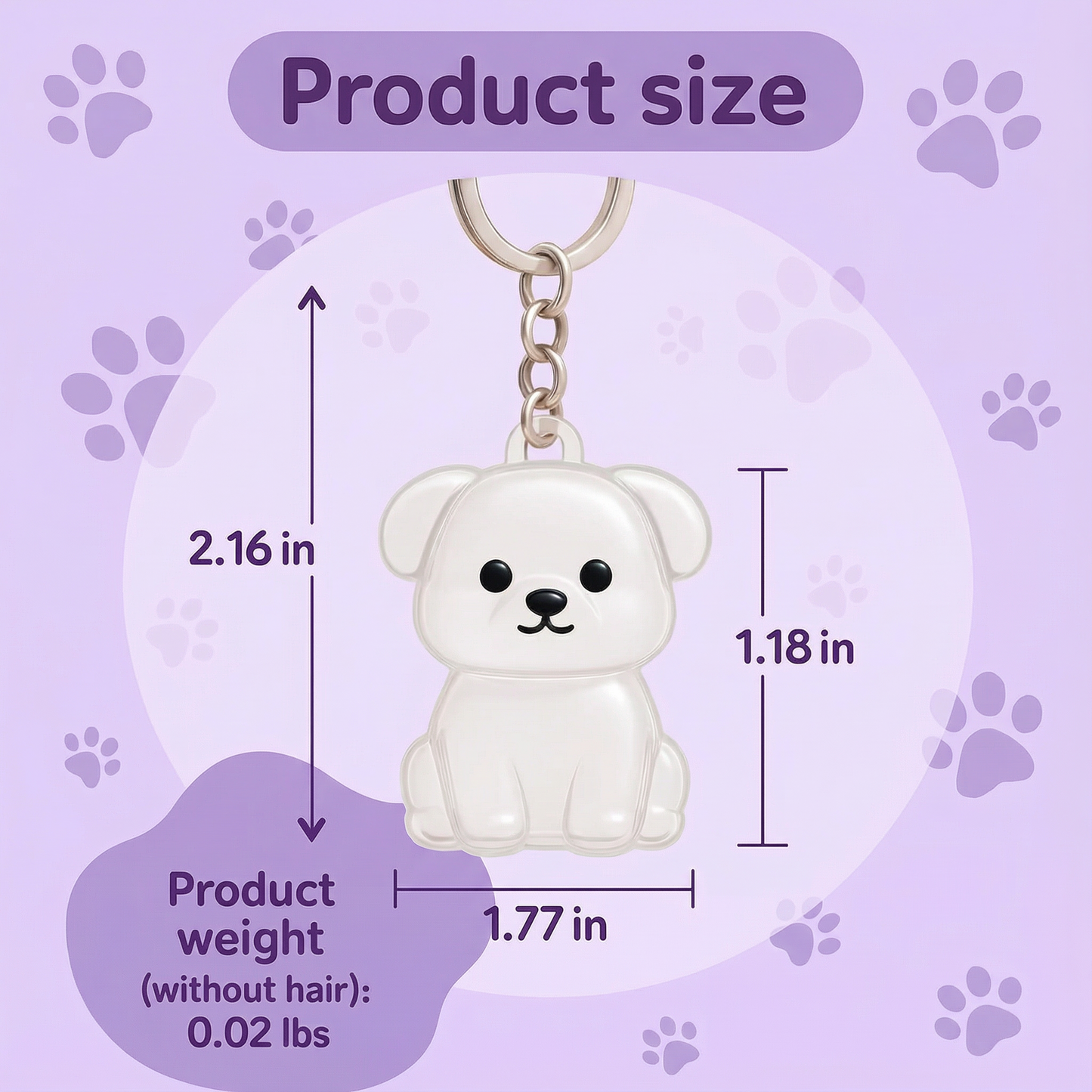 Motemas Pet Hair Keychain