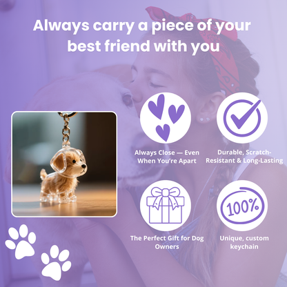 Motemas Pet Hair Keychain