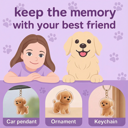 Motemas Pet Hair Keychain